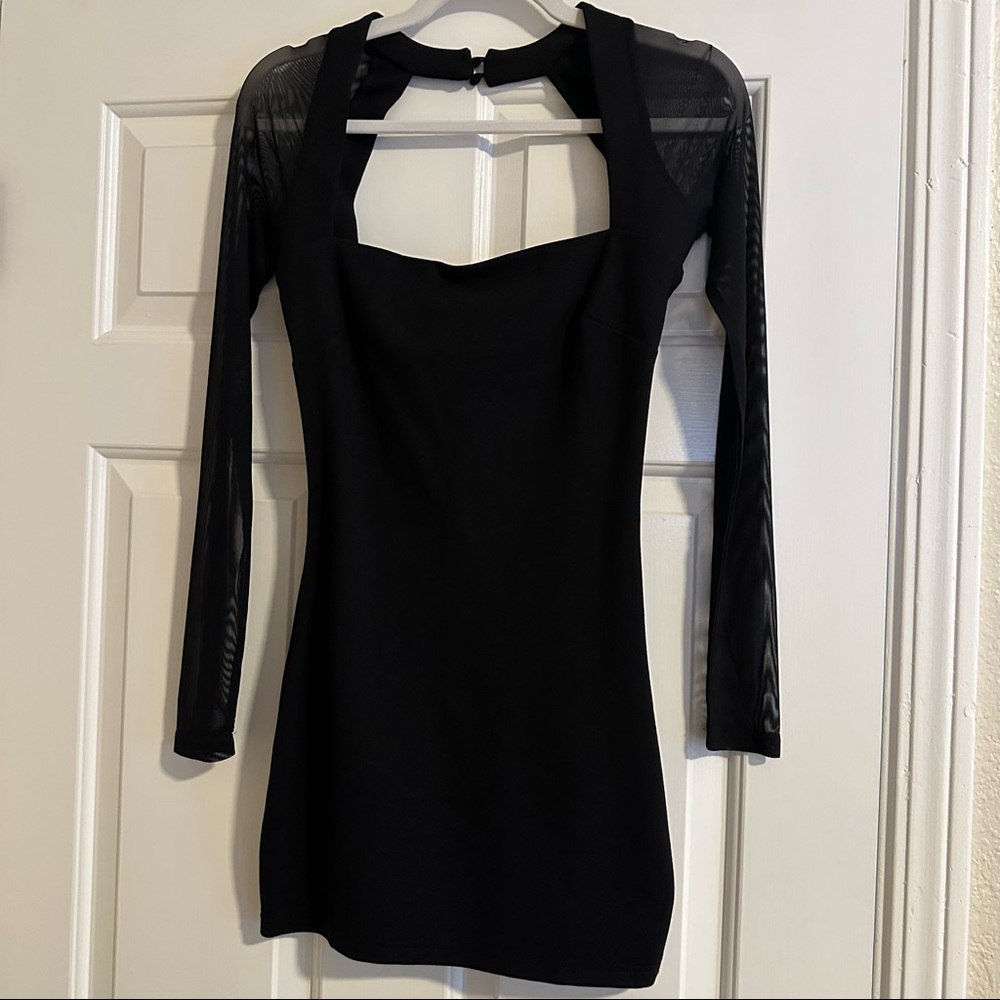 Superdown Halley Bodycon Black Mini Dress